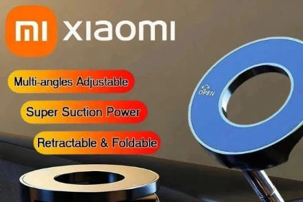 Magnetyczny uchwyt na telefon Xiaomi z przyssawką, regulowany 360°, z mocną przyssawką, do nawigacji samochodowej, uniwersalny