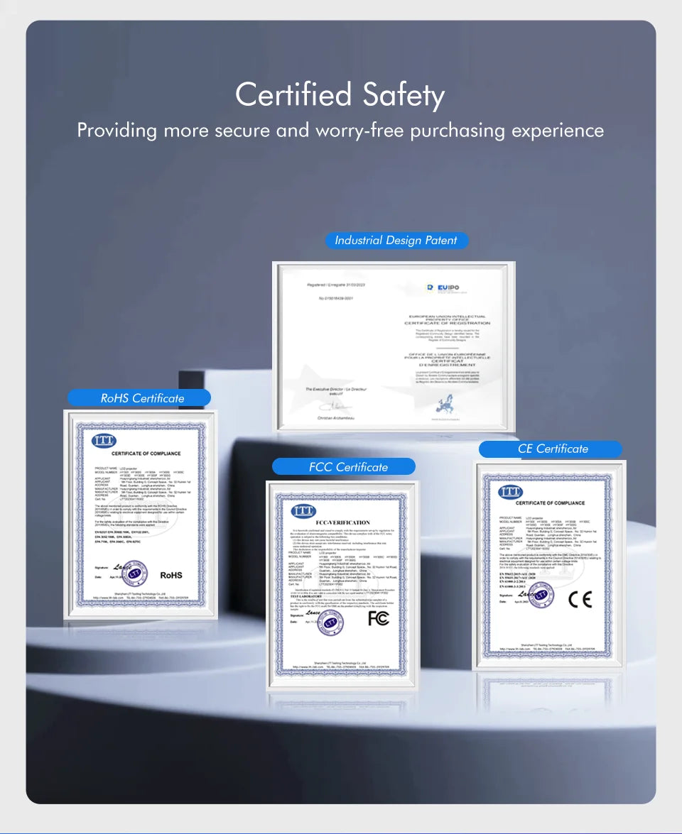 Projektor Magcubic HY300 Pro+ 4K Android 11 290ANSI przenośny Wi-Fi 6 BT5.4 kino zewnętrzne głośnik 5 W HiFi obsługa 720P HD