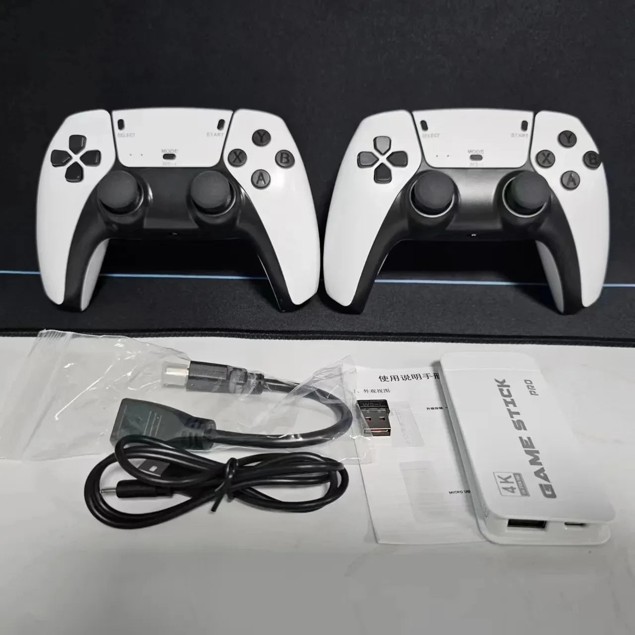 Konsola do gier 128G Game Stick M15 4K Video TV Bezprzewodowe gamepady Gra wideo 64G 40000+/50000+ Klasyczne gry arcade HD Dla dwóch graczy