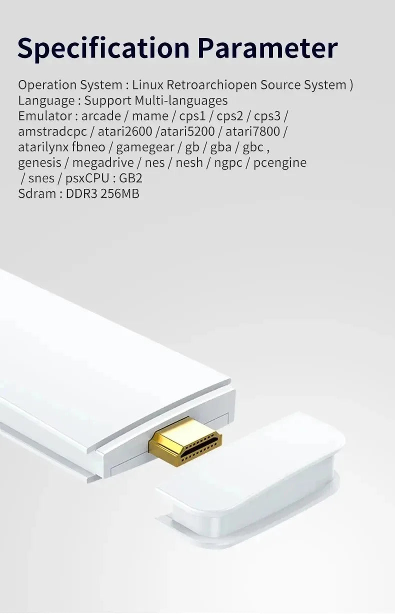 Konsola do gier 128G Game Stick M15 4K Video TV Bezprzewodowe gamepady Gra wideo 64G 40000+/50000+ Klasyczne gry arcade HD Dla dwóch graczy