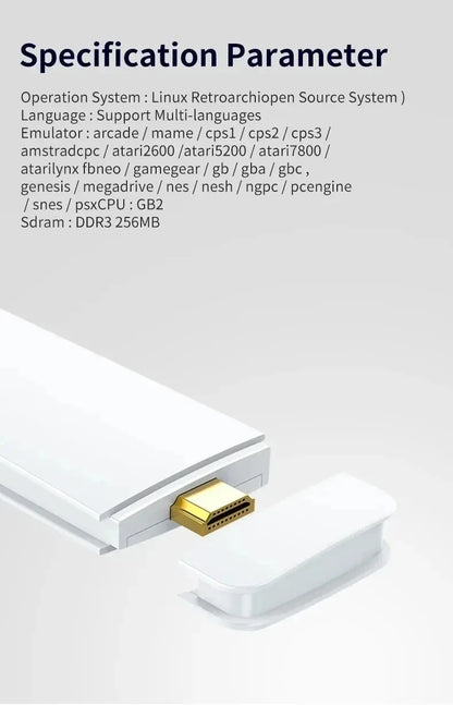 Konsola do gier 128G Game Stick M15 4K Video TV Bezprzewodowe gamepady Gra wideo 64G 40000+/50000+ Klasyczne gry arcade HD Dla dwóch graczy