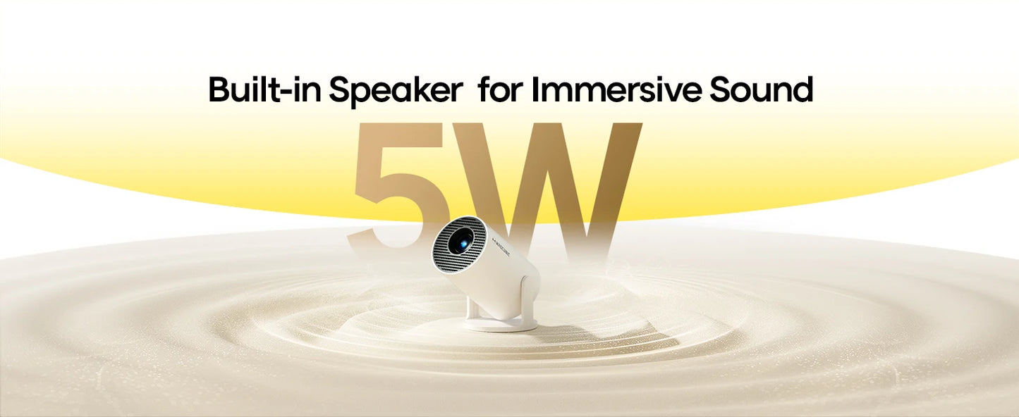 Projektor Magcubic HY300 Pro+ 4K Android 11 290ANSI przenośny Wi-Fi 6 BT5.4 kino zewnętrzne głośnik 5 W HiFi obsługa 720P HD