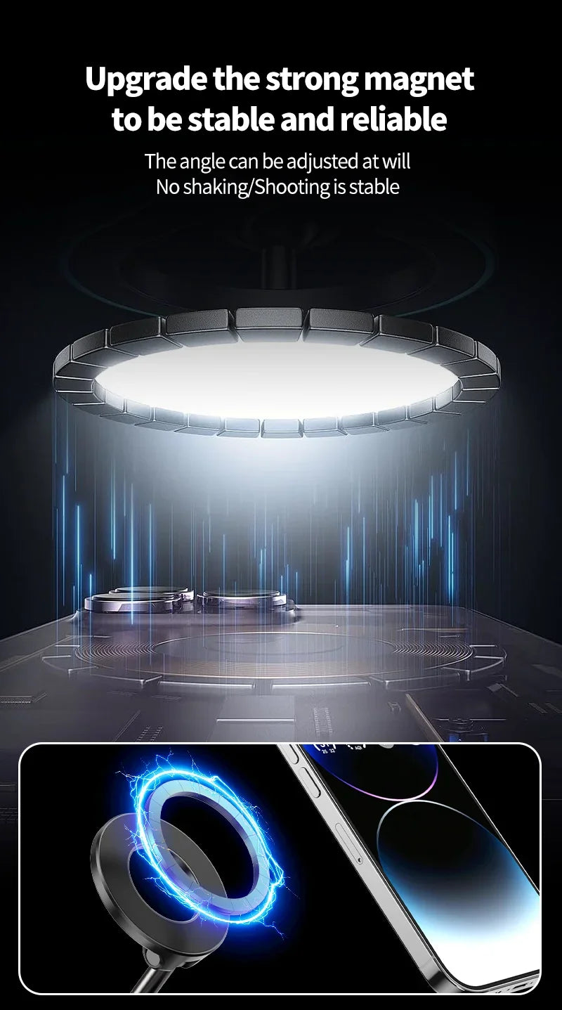 Magnetyczny uchwyt na telefon Xiaomi z przyssawką, regulowany 360°, z mocną przyssawką, do nawigacji samochodowej, uniwersalny