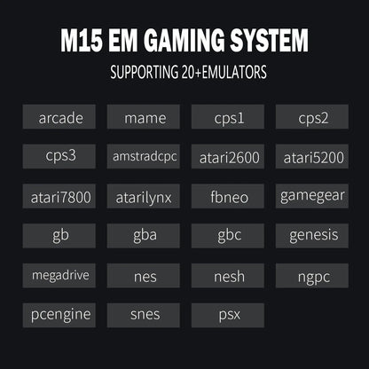 Konsola do gier 128G Game Stick M15 4K Video TV Bezprzewodowe gamepady Gra wideo 64G 40000+/50000+ Klasyczne gry arcade HD Dla dwóch graczy