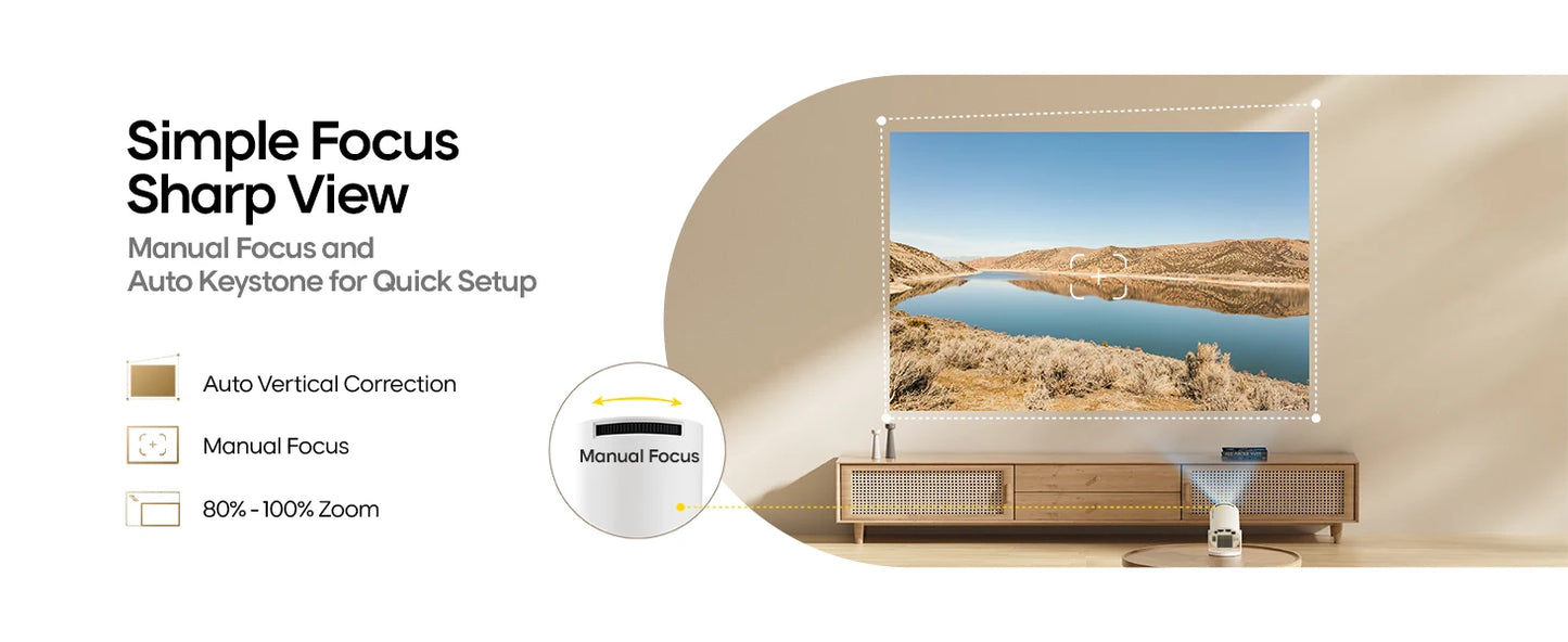 Projektor Magcubic HY300 Pro+ 4K Android 11 290ANSI przenośny Wi-Fi 6 BT5.4 kino zewnętrzne głośnik 5 W HiFi obsługa 720P HD