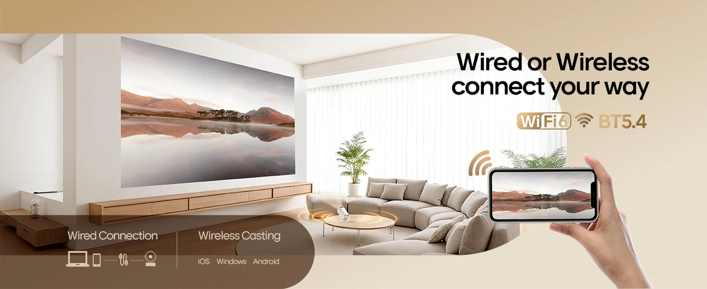 Projektor Magcubic HY300 Pro+ 4K Android 11 290ANSI przenośny Wi-Fi 6 BT5.4 kino zewnętrzne głośnik 5 W HiFi obsługa 720P HD