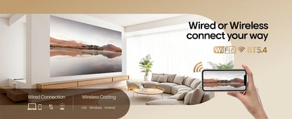 Projektor Magcubic HY300 Pro+ 4K Android 11 290ANSI przenośny Wi-Fi 6 BT5.4 kino zewnętrzne głośnik 5 W HiFi obsługa 720P HD