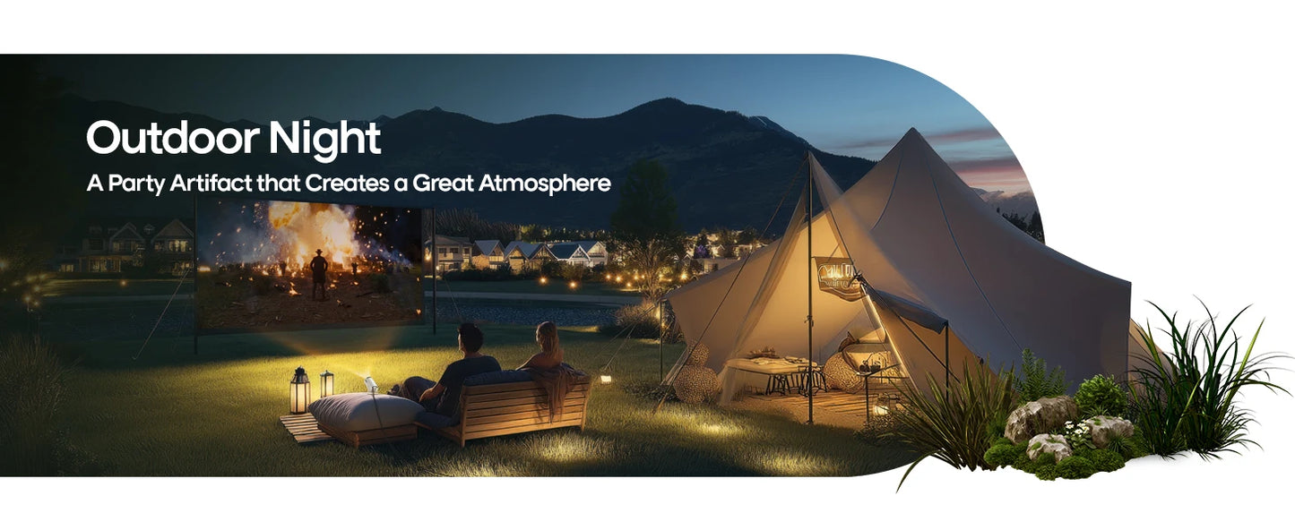 Projektor Magcubic HY300 Pro+ 4K Android 11 290ANSI przenośny Wi-Fi 6 BT5.4 kino zewnętrzne głośnik 5 W HiFi obsługa 720P HD